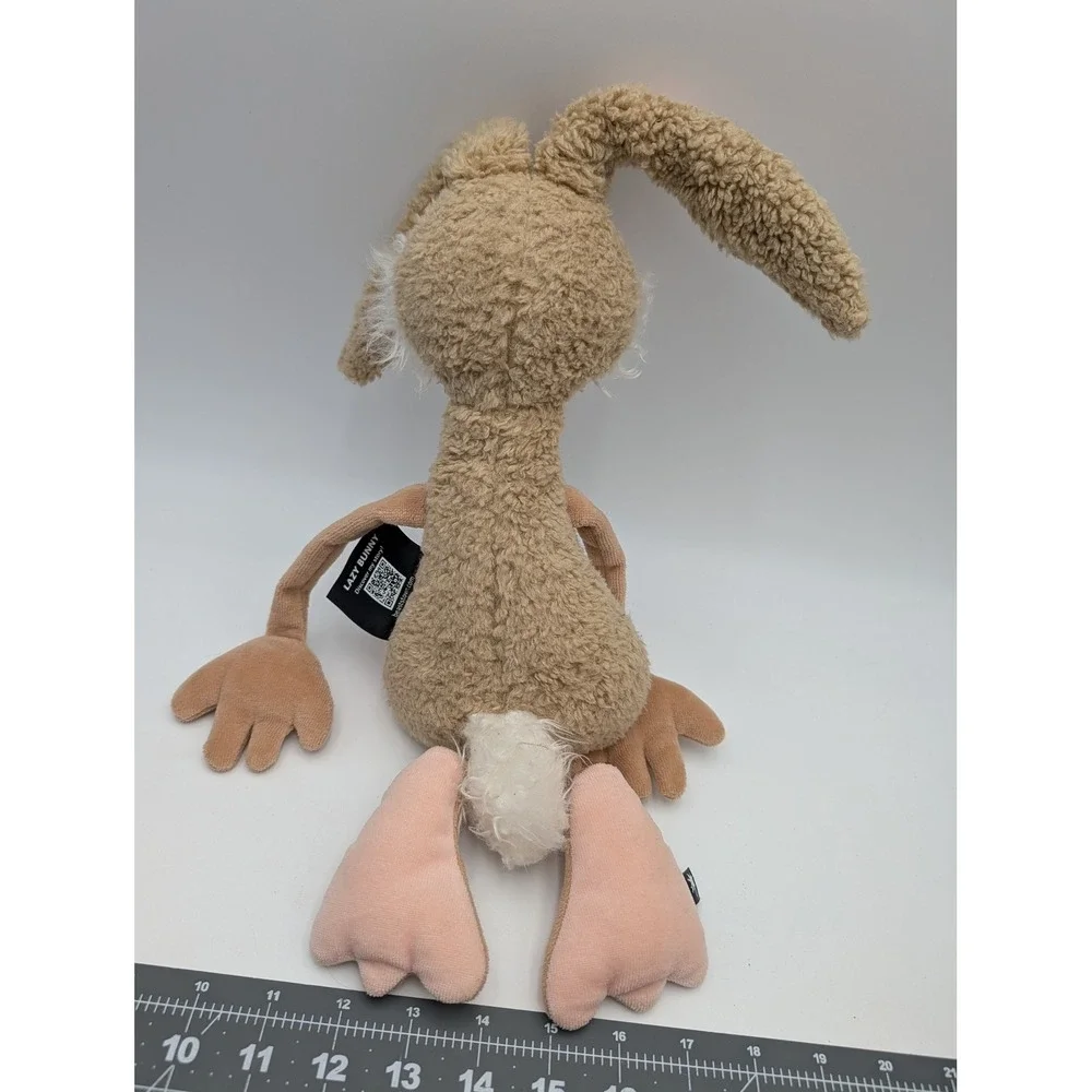 Sigikid Beasts Town Lazy Bunny Plush Tan Rabbit Long Ears 15 Inch Stuffed Animal